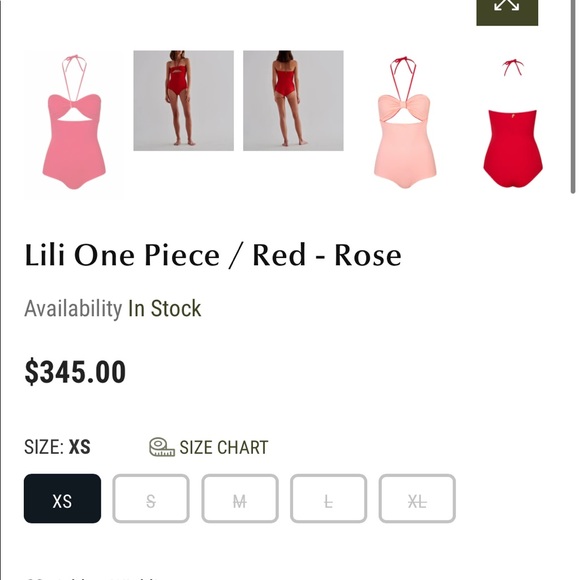 Juan de Dios Lily red rose one-piece - Picture 2 of 4
